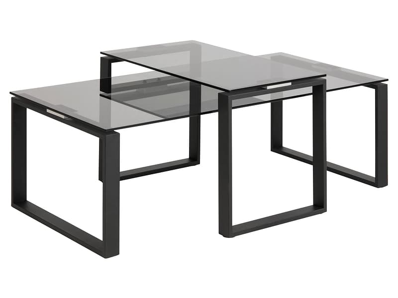 Set für Couchtische KATRINE 115x69x45cm schwarz