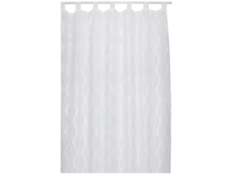 Vorhang ALEX 140x240cm pfote / kräuselband durchsichtig weiss