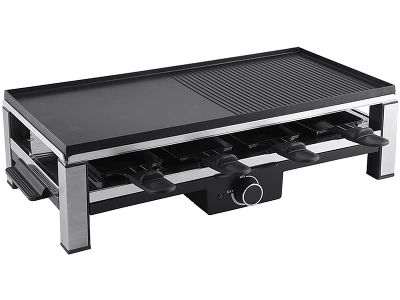 OHMEX Elektrischer Raclettegrill OHM-RCL-2298 8 personen