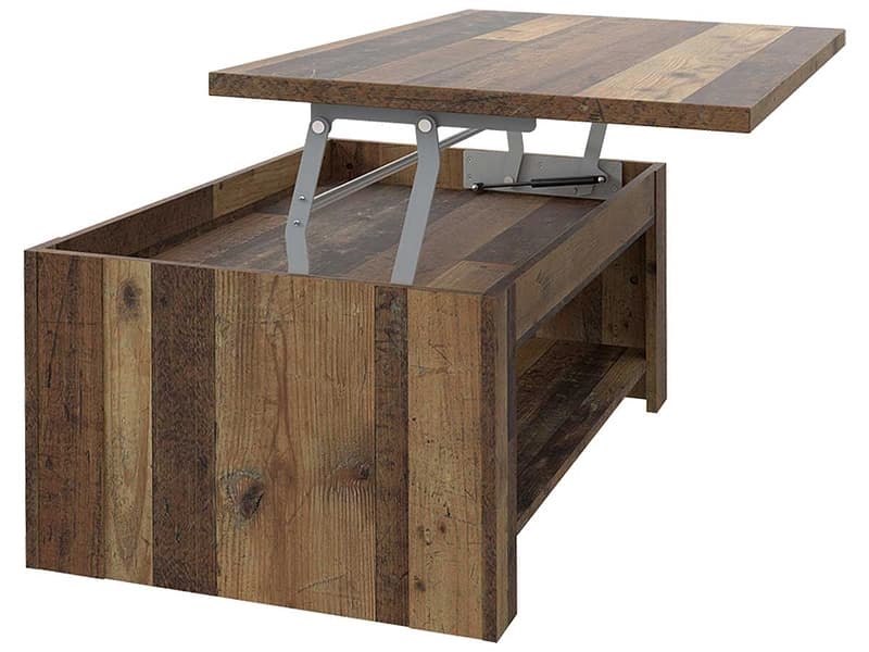 Couchtish CLIF 65x110x45.7cm vintage holz
