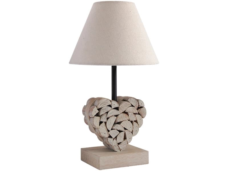 Tischlampe LED CARLITA 36cm 40W holz