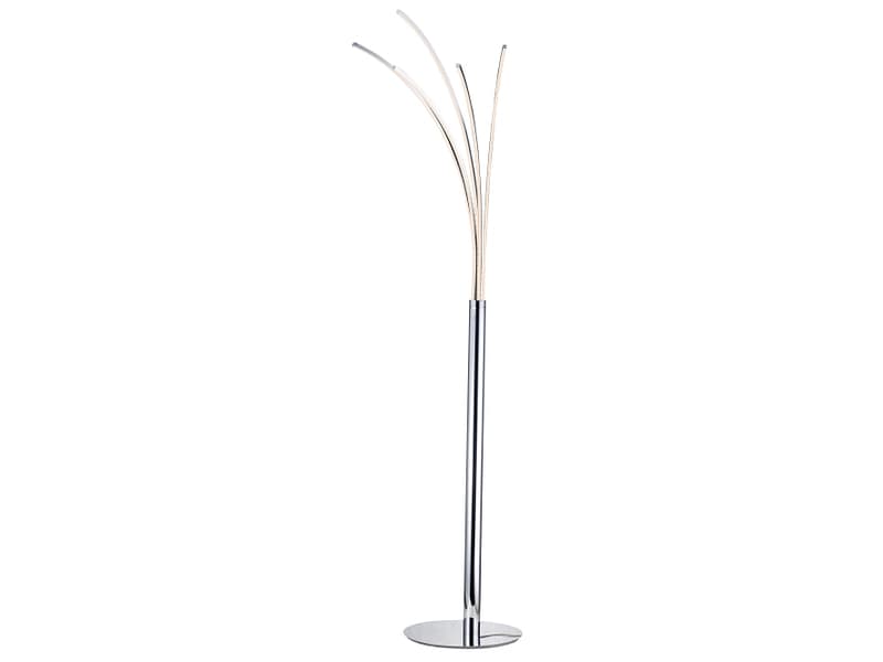 Stehlampe LED PALMIER variable Intensität 180cm 24W silberfarben