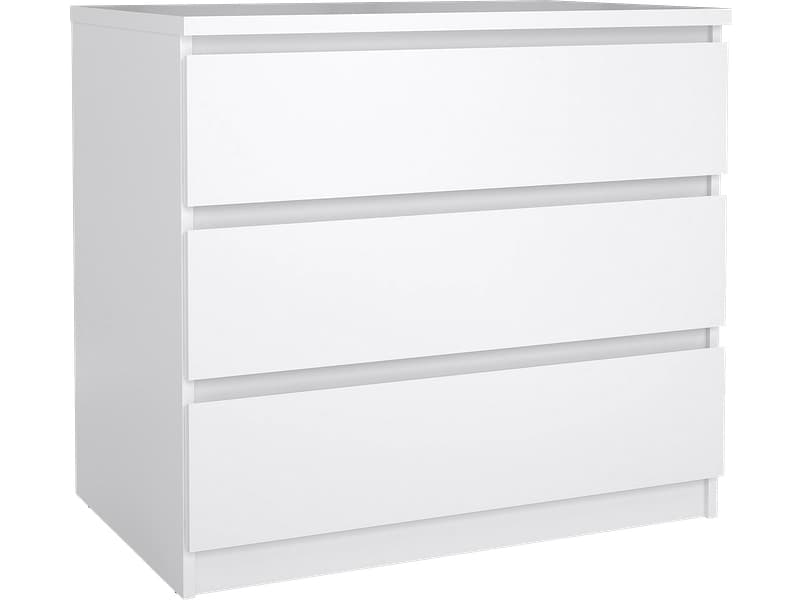 Kommode NAIA 3 Schubladen 50x77x70.1cm weiss lackiert