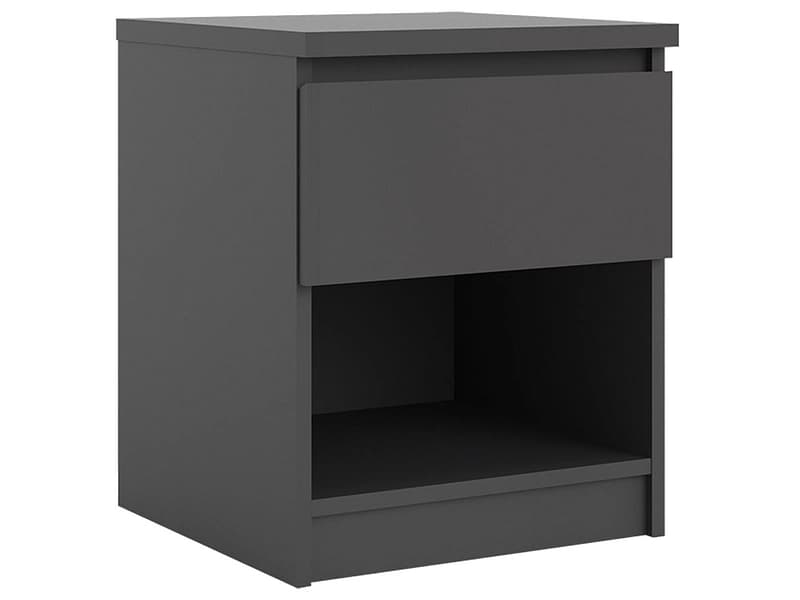 Nachttisch NAIA 1 Schublade 40.4x40x49.5cm schwarz dekor