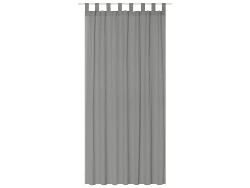 Vorhang PANAMA 140x260cm pfote / kräuselband abdunkelnd grau