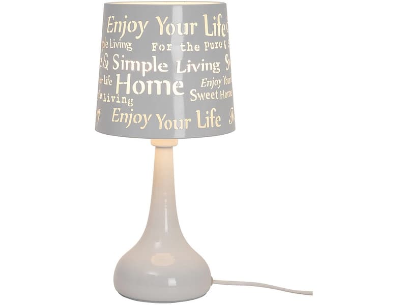 Tischlampe LED GARY 34cm 40W weiss