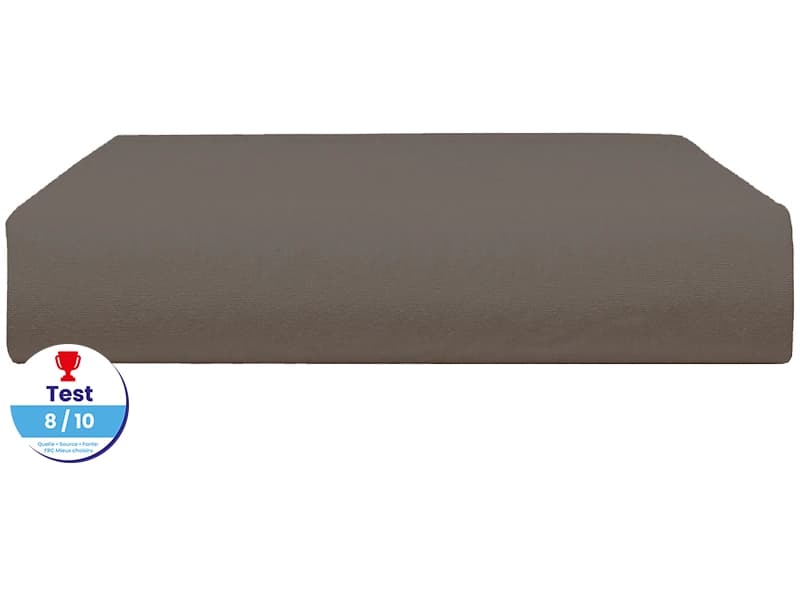 Fixleintuch DH JERSEY PEIGNE 90x200cm braun