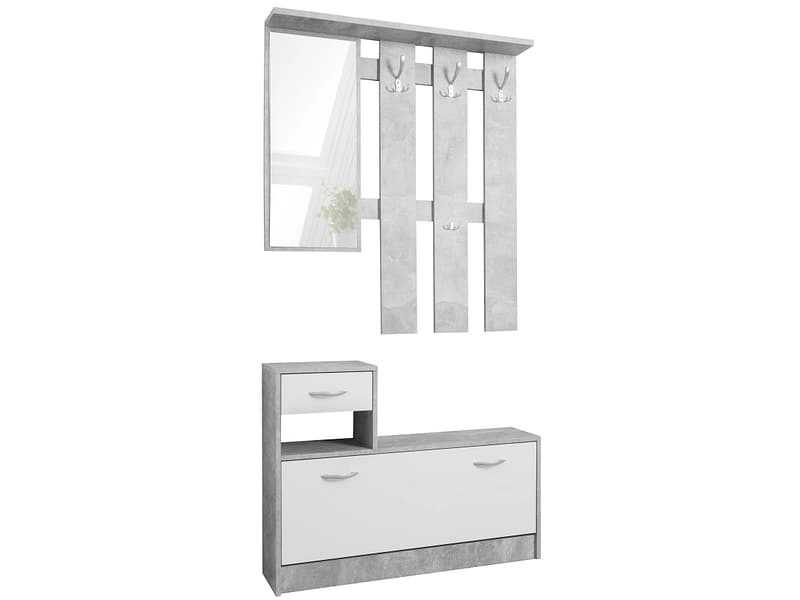 Garderobe LUMI 100x25x180cm beton