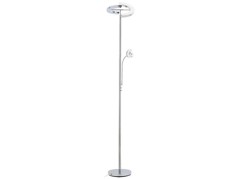 Stehlampe LED SATURN 182cm 20W silberfarben