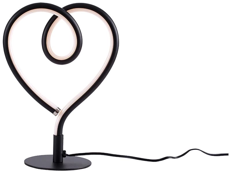 Tischlampe LED HEART 23.5cm 6W schwarz