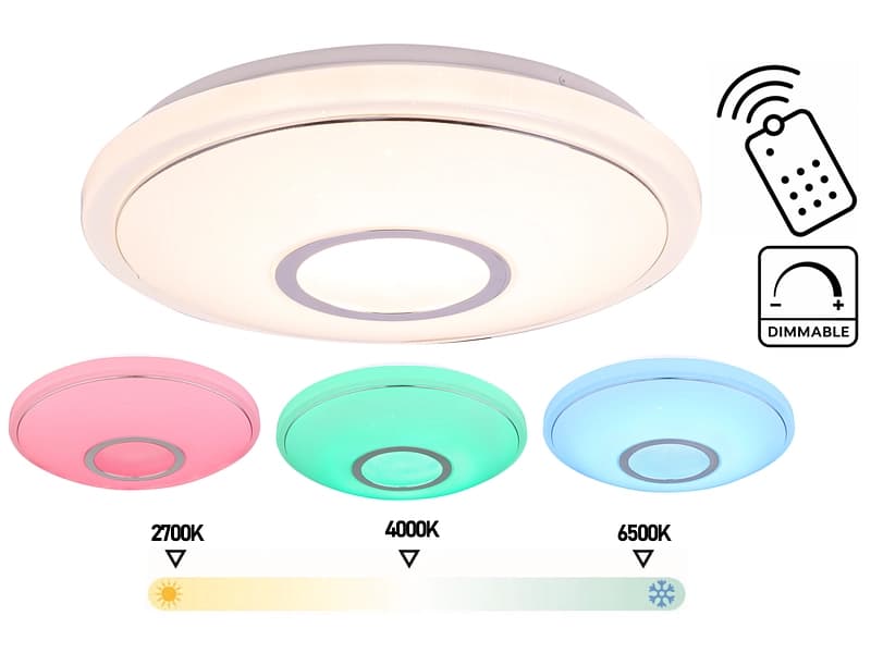 Deckenlampe LED / Tuya Smart Lighting NATE variable Intensität Ø40cm 60W weiss