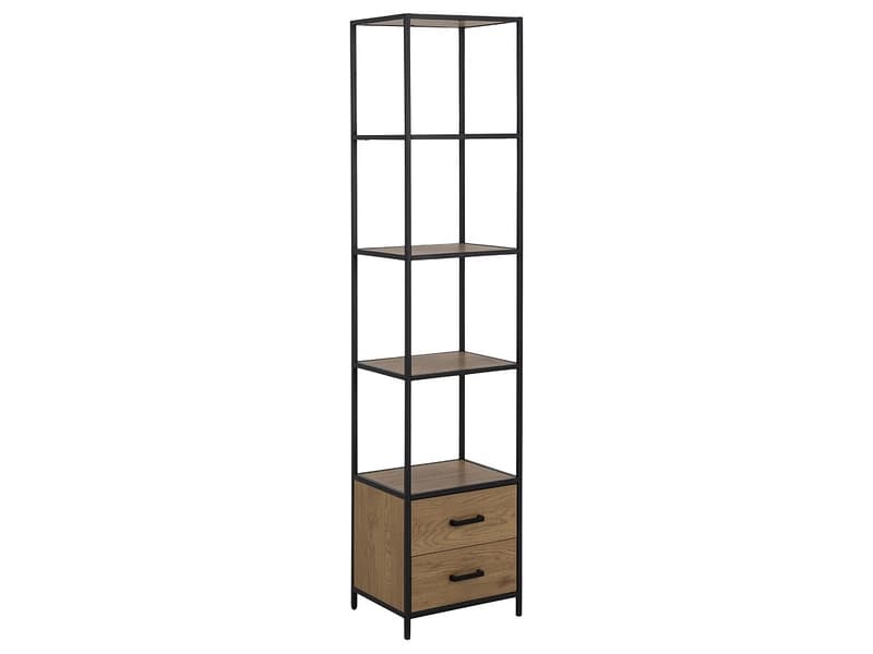 Regal SEAFORD 42x3x185cm schwarz