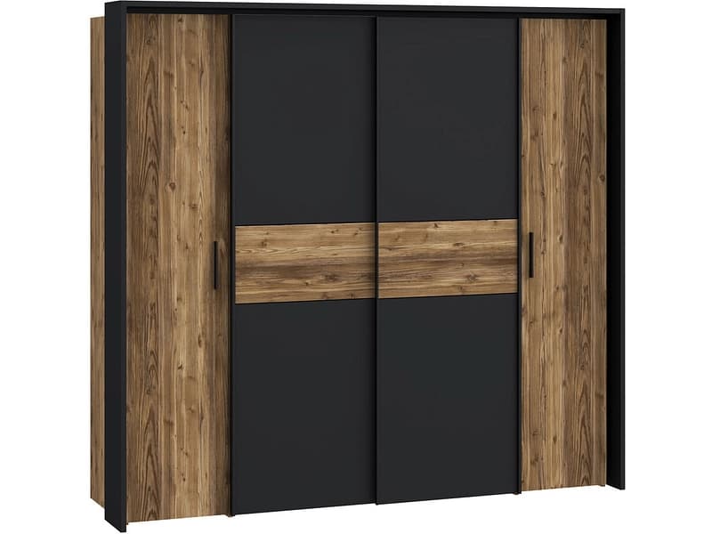 Schrank mit beiden Türarten VERNAZZA holz 2 Türen