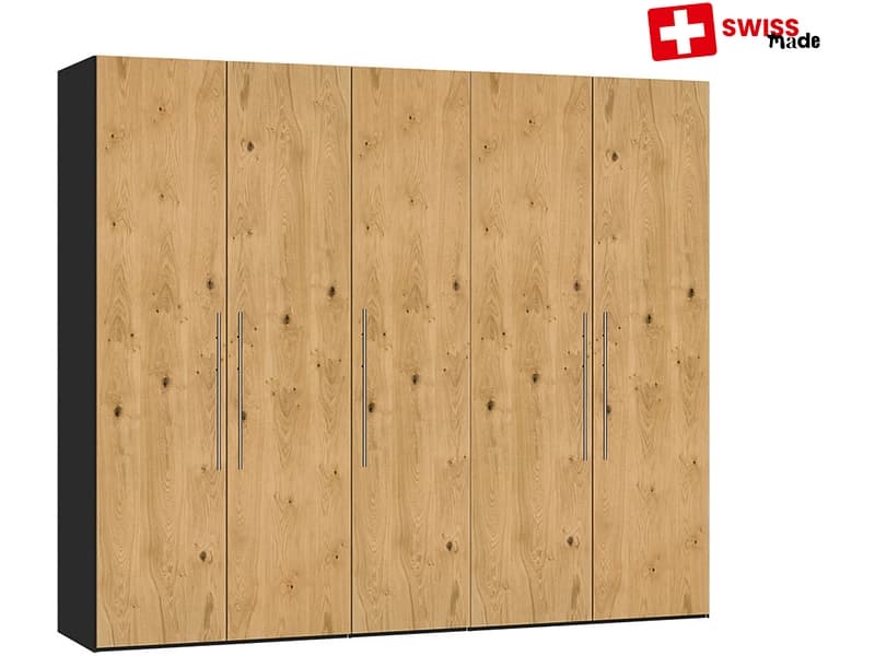 Drehtürenschrank COIRE eiche 5 Türen