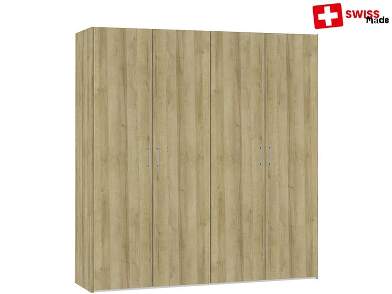 Drehtürenschrank VEVEY eiche 4 Türen