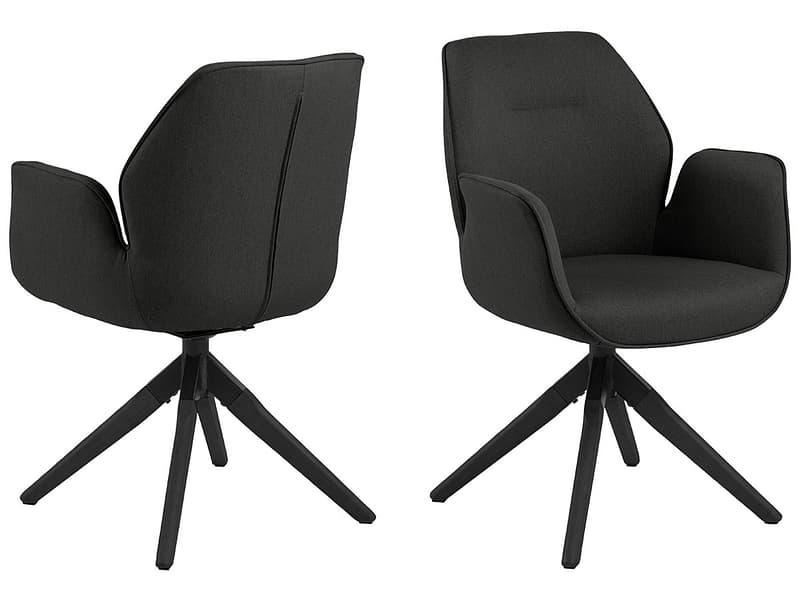 Stuhl AURA Polyester grau drehsitz