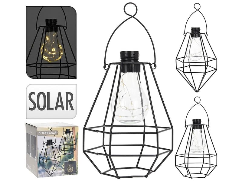Solarlampe LED OLD STYLE 16.1m 0W dunkelbraun