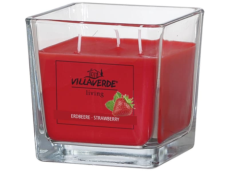 Kerze CLASSIC 1 Stück erdbeere Ø 10 cm x 10 cm
