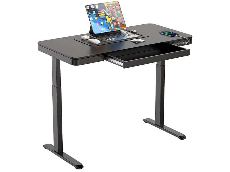 Elektrischer Schreibtisch DARK 60x120x122cm schwarz