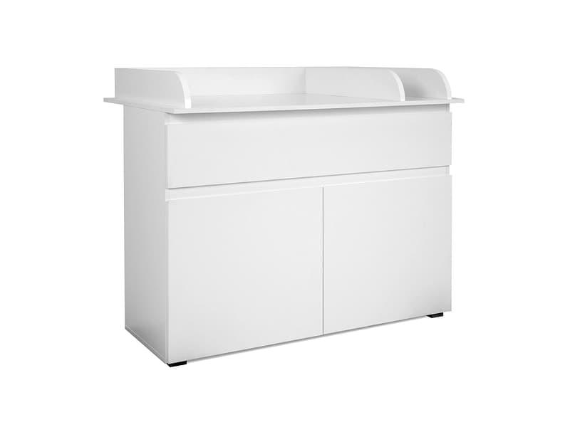 Wickeltisch ELOA 2 Türen 1 Schublade 77x120x102cm weiss melamin