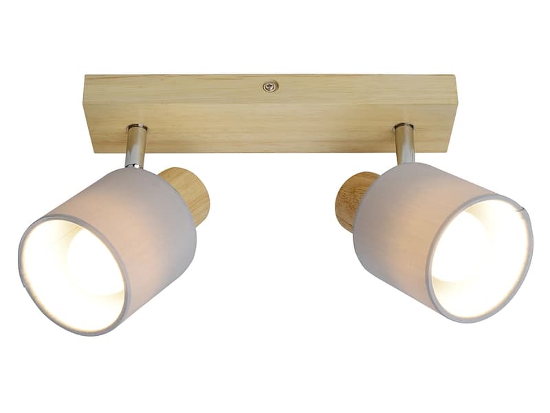 2 Spots MOODY 32cm holz
