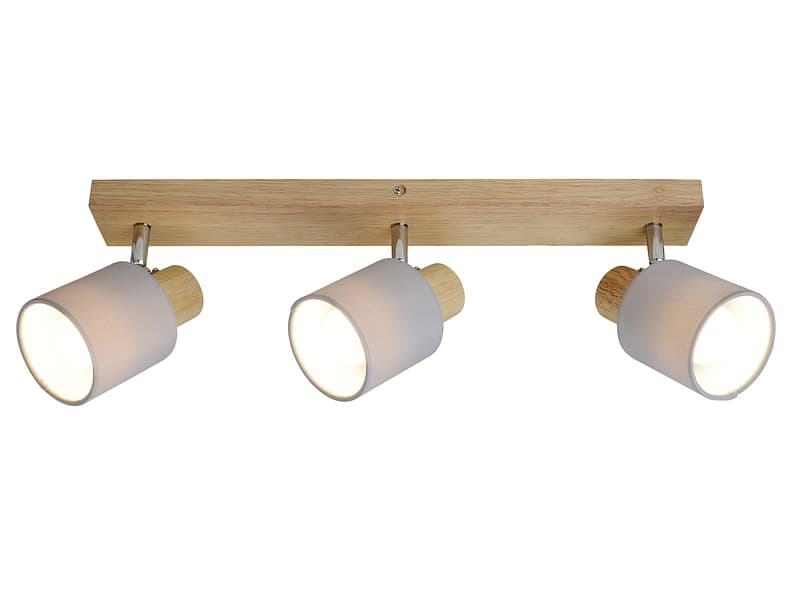3 Spots MOODY 54cm holz
