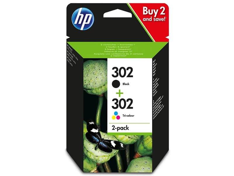 HP Druckerpatronen Farben 302 combo pack mehrfarbig