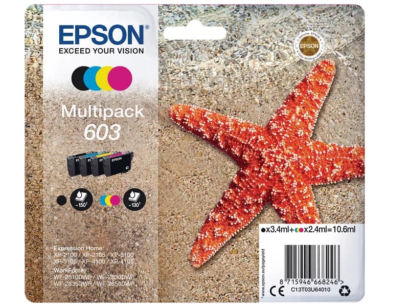 EPSON Druckerpatronen-Pack 603 mehrfarbig