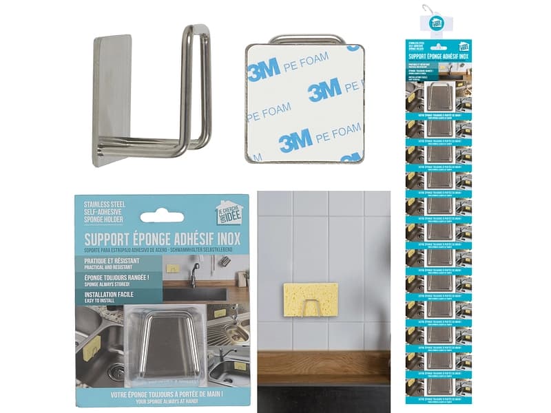 Schwammhalter DITY silber 4.7x4.6x3cm