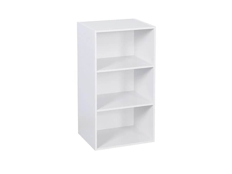 Bibliothek KIKI 29x42x80cm 3 Fächer 3 Tablare weiss