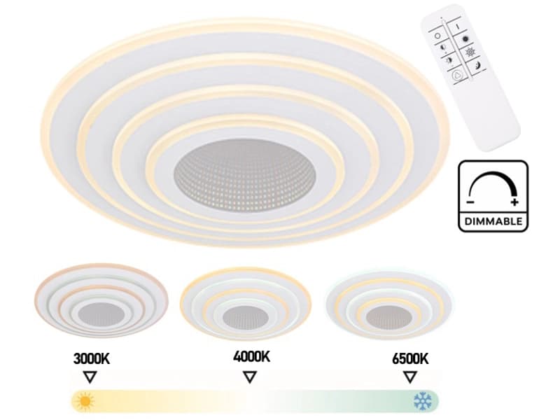 Deckenlampe LED / Tuya Smart Lighting SUNNIVA variable Intensität 50cm 50W weiss