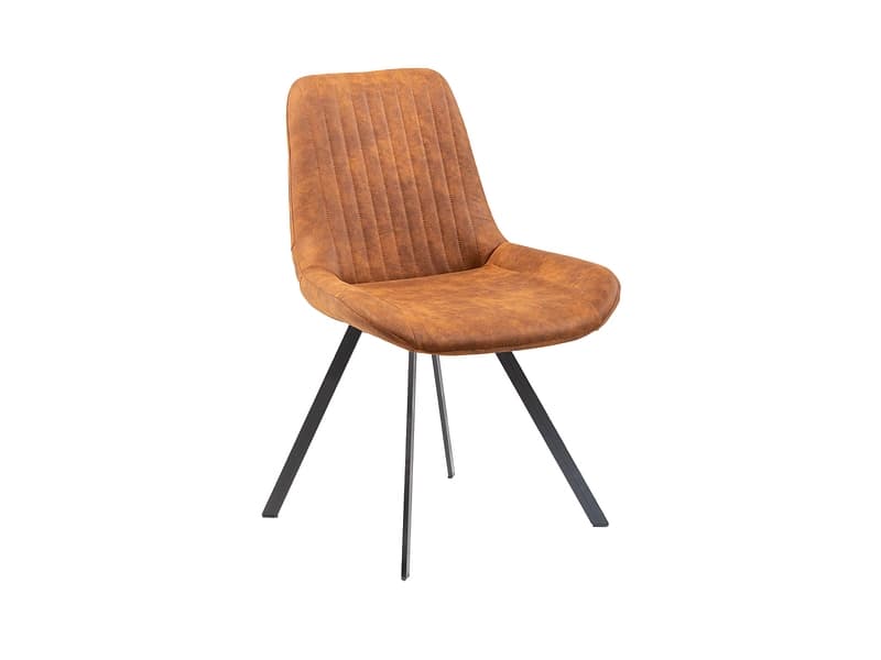 Stuhl AROSA Stoff cognacfarben drehsitz