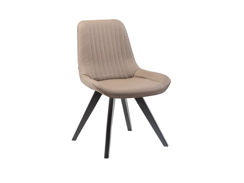 Stuhl AROSA Echtleder taupe drehsitz