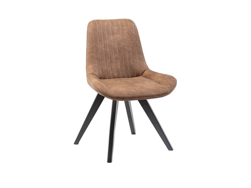 Stuhl AROSA Stoff braun drehsitz