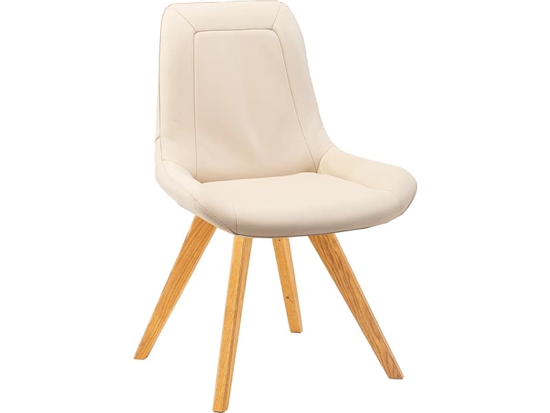 Stuhl AROSA Echtleder beige drehsitz