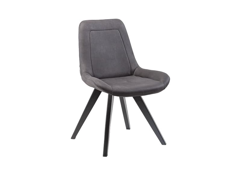 Stuhl AROSA Stoff schwarz drehsitz