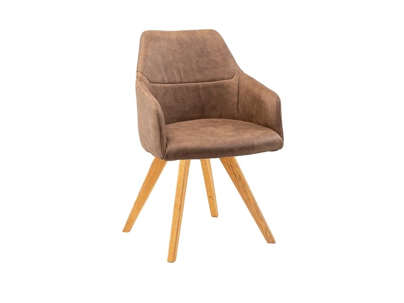 Stuhl AROSA Stoff braun drehsitz