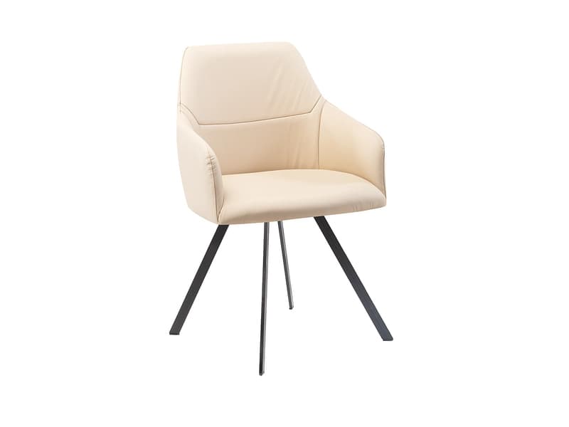 Stuhl AROSA Echtleder beige drehsitz