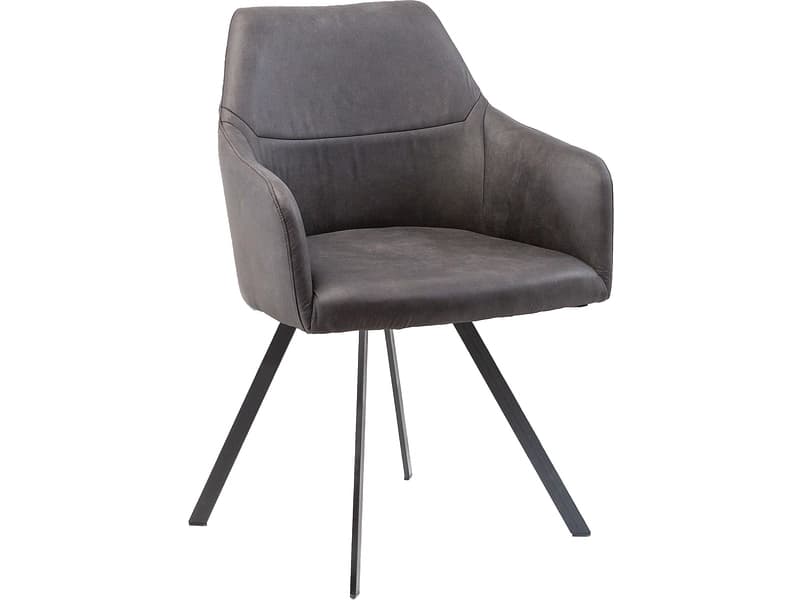 Stuhl AROSA Stoff schwarz drehsitz