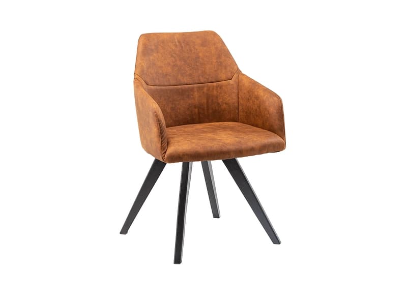 Stuhl AROSA Stoff cognacfarben