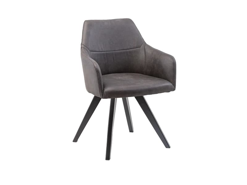 Stuhl AROSA Stoff schwarz drehsitz
