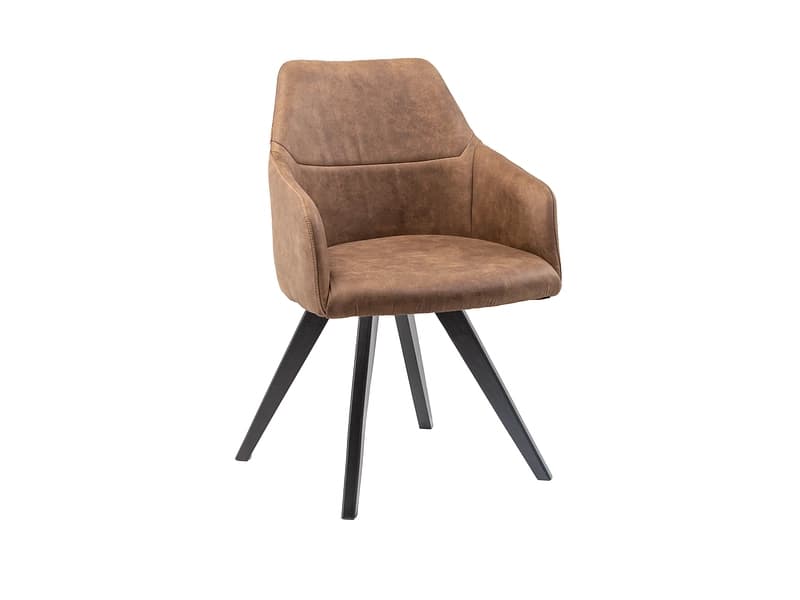 Stuhl AROSA Stoff braun drehsitz