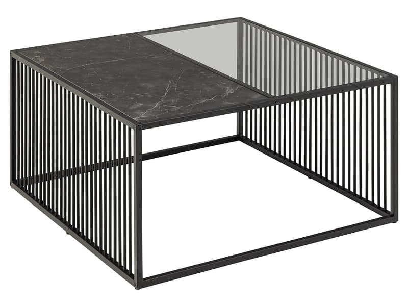 Couchtish RAY 80x80x40cm schwarz