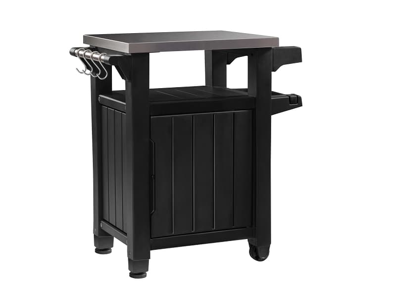 KETER Beistelltisch SQUARE 82x51.7x89.6cm anthrazit