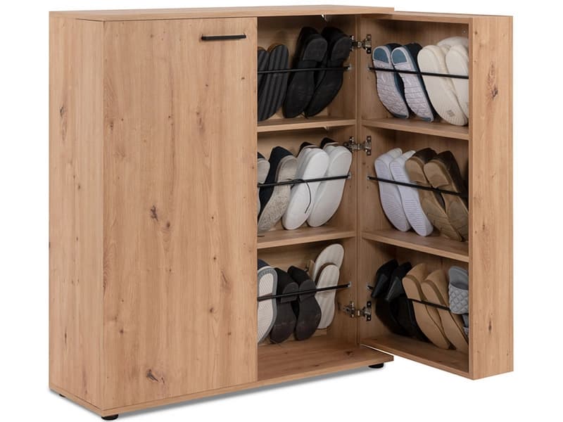 Schuhmöbel SMART 24 Paar Schuhe 2 Türen artisan eiche