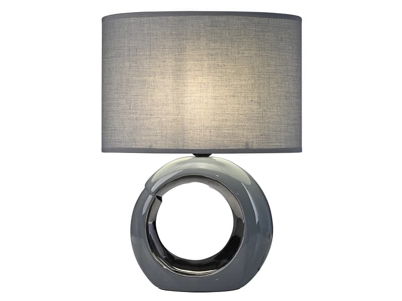 Tischlampe GLAM 41cm 60W grau
