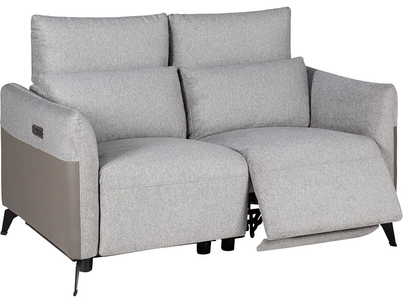 3er Sofa RICH Stoff dunkelgrau
