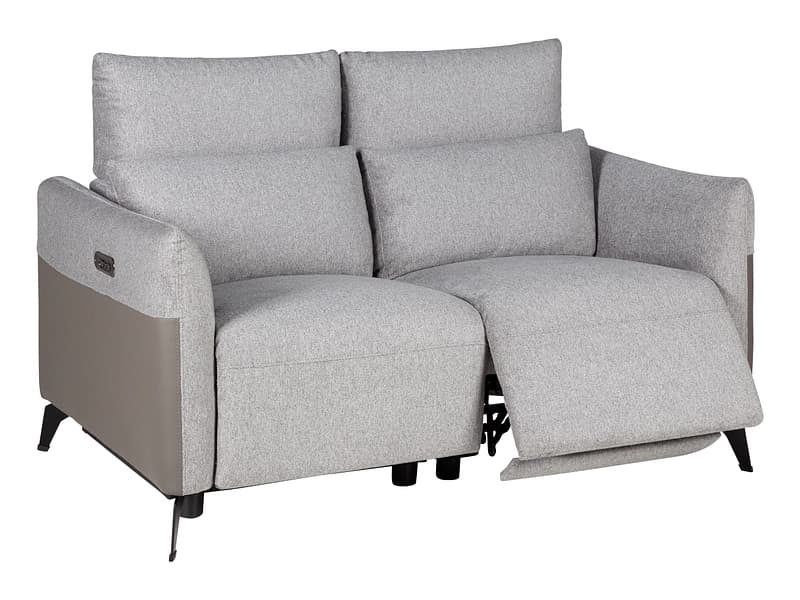 2er Sofa RICH Stoff dunkelgrau