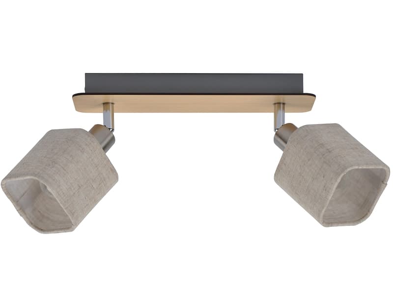 2 Spots ROSHAN 28cm 25W beige