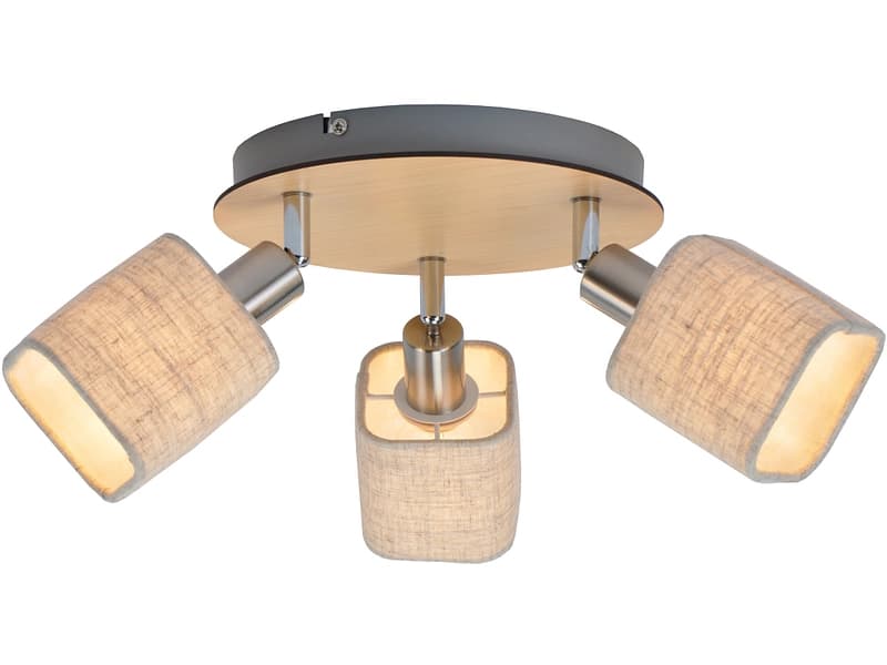 3 Spots ROSHAN 22cm 25W beige